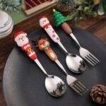 CHRISTMAS KIDS CUTLERY SET OF TWO
