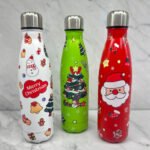 CHRISTMAS DOUBLE WALL STAINLESS STEEL BOTTLE 500ml