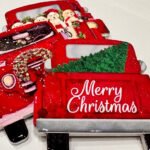 SET OF 4 CHRISTMAS CERAMIC COASTERS