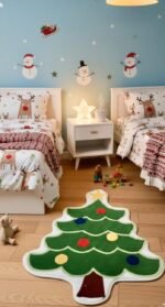 CHRISTMAS TREE SHAPED CARPET 92 cm - Image 2