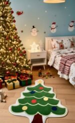 CHRISTMAS TREE SHAPED CARPET 92 cm