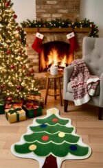 CHRISTMAS TREE SHAPED CARPET 92 cm - Image 4