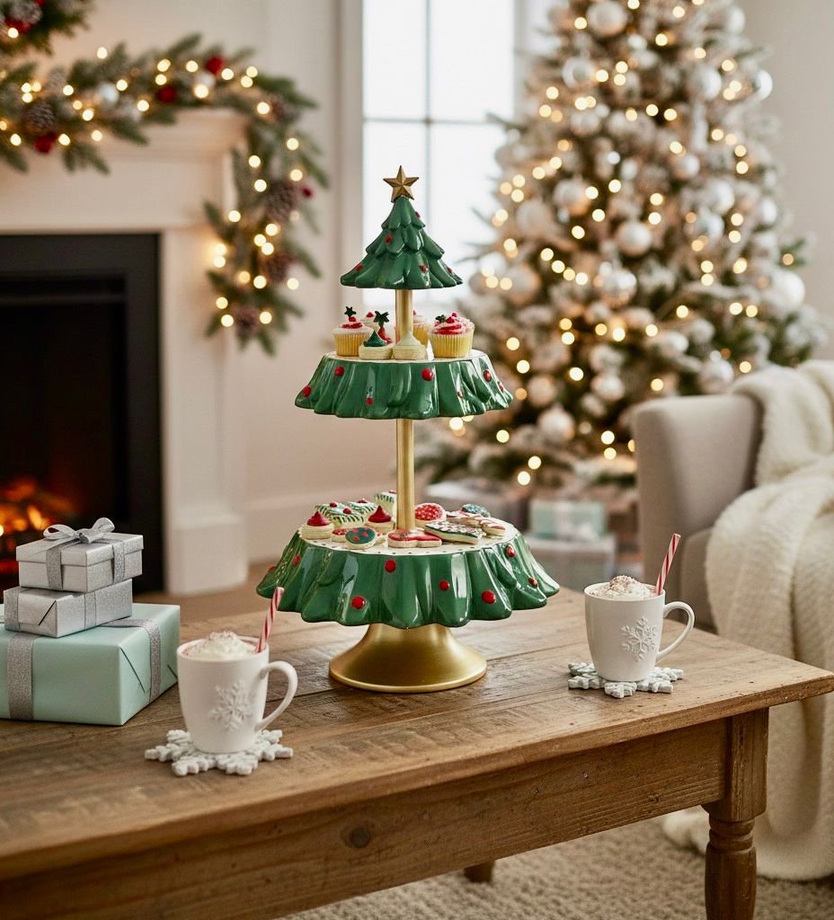 WhatsApp Image 2025-12-04 at 3.08.37 PM (1) CHRISTMAS DOUBLE LAYER TREE STAND - Image 1