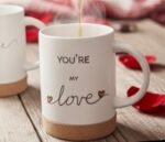 LOVE MUGS SET OF 4 WITH BUILT-IN COASTER - Image 4