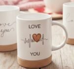 LOVE MUGS SET OF 4 WITH BUILT-IN COASTER - Image 7