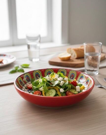 INDIAN CERAMIC SALAD BOWL 30 cm