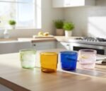 COLORFUL GLASS CUPS SET - Image 3
