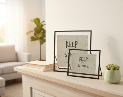 PHOTO FRAMES SET OF TWO 30 cm & 20 cm