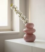 SCULPTURA BLUSH VASE 20 CM - Image 2