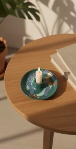 AURORA PLATE CANDLE HOLDER