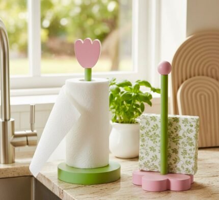 FLOWER KITCHEN PAPER TOWEL HOLDER