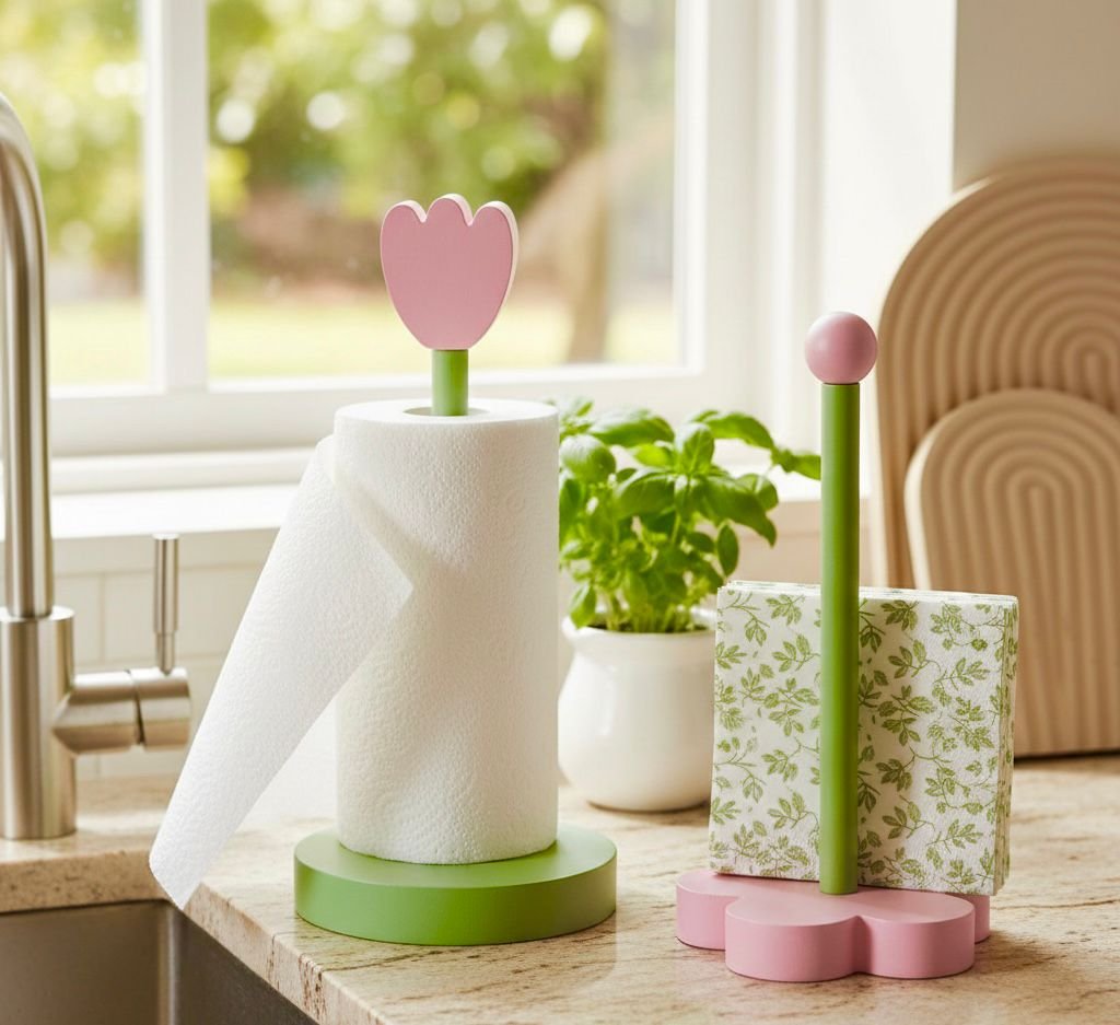 WhatsApp Image 2026-02-18 at 12.26.18 PM FLOWER KITCHEN PAPER TOWEL HOLDER - Image 1