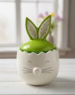 EASTER BUNNY CERAMIC CANDY HOLDER - Image 2
