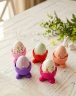 COLORFUL SILICONE EGG HOLDER SET OF 5