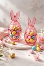EASTER EGG GLASS CANDY HOLDER SET 21 x 10 cm & 17 x 8cm - Image 2
