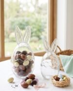 EASTER EGG GLASS CANDY HOLDER SET 21 x 10 cm & 17 x 8cm - Image 3