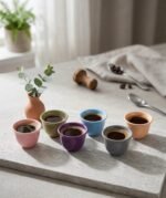 COLORFUL ARABIC COFFEE CUPS SET OF 12