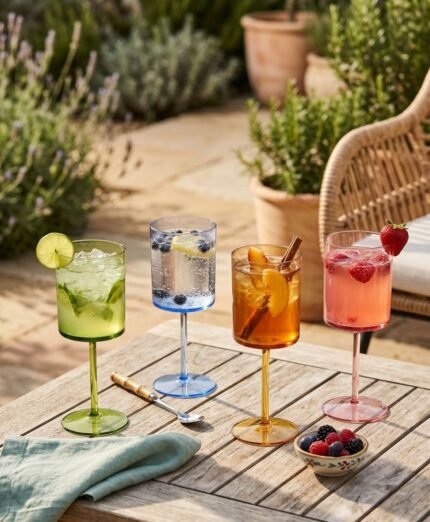 POP COLOR PLASTIC CUPS SET OF 4
