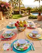 TROPICAL MELAMINE SET