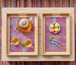 MOSAIC BLOOM WOODEN TRAY SET (39.5 X 29.5 CM) & (34 X 24 CM) - Image 8