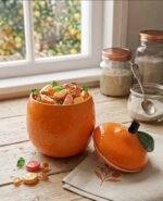 ORANGE CERAMIC JAR - Image 5