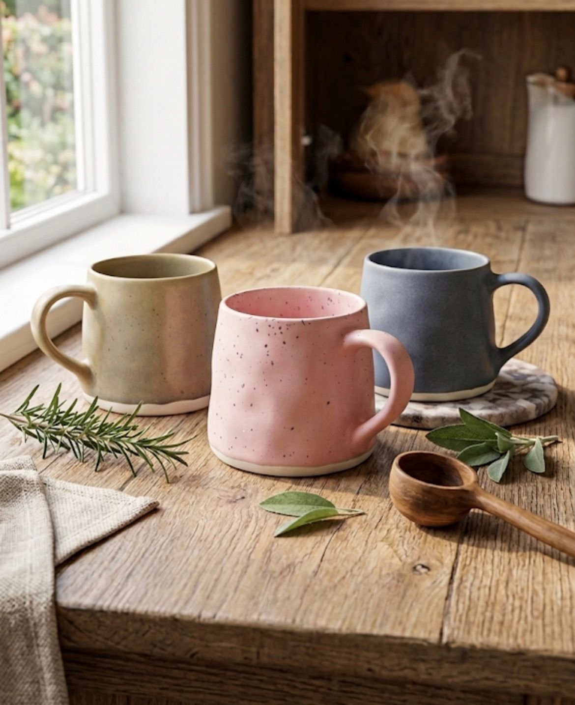 WhatsApp Image 2026-05-19 at 1.34.26 PM SET OF THREE STONE MUGS - Image 1