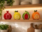 FRUIT SMALL CERAMIC JAR WITH SPOON - Image 3