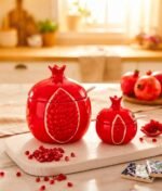 FRUIT CERAMIC JAR WITH SPOON 18 CM ( DIAMETER 15 CM) - Image 5
