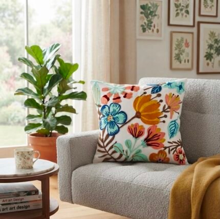 FLORA CUSHION WITH FILLING (45*45)