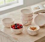 BOW DESIGN BOWLS SET OF 6 WITH GIFT BOX (12 CM)