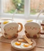 TOAST CERAMIC MUG & STRAW 300 ML
