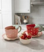STRAWBERRY CERAMIC MUG & PLATE 300 ML - Image 3