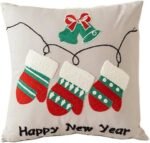 CHRISTMAS MITTENS PILLOW 45 X 45
