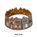 CHRISTMAS TREE COLLAR HOUSE  72 X 20 CM WITH LED LIGHTS - Image 4
