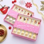 CHRISTMAS DESERT FORKS SET OF 6 DANCING MOTIF - Image 9