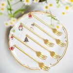 CHRISTMAS DESERT FORKS SET OF 6 DANCING MOTIF - Image 4