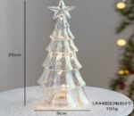 COLOR CHANGING EFFECT GLASS CHRISTMAS TREE WITH LIGHT 25 CM X 9 CM - Image 3