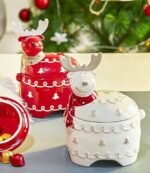 DEER SHAPED CERAMIC STORAGE JAR