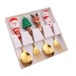 CHRISTMAS CUTLERY SET OF 2 FORKS AND 2 SPOONS - Image 4