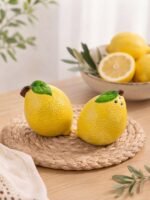 LEMON SHAPE SALT & PEPPER CERAMIC SET