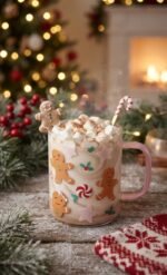 GLASS CHRISTMAS MUG 350 ML - Image 3
