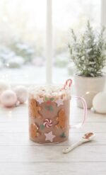 GLASS CHRISTMAS MUG 350 ML - Image 4
