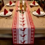 CHRISTMAS DEER TABLE RUNNER 180 CM X 35 CM
