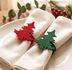 CHRISTMAS TREE NAPKIN HOLDER SET OF 6