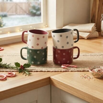 MIXED MUGS SET OF 4 380ML 9.2X7.6 CM
