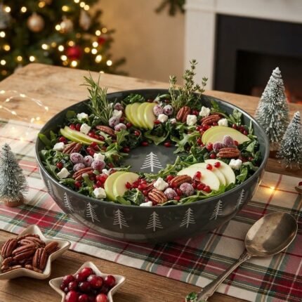 GLOSSY GREEN SALAD BOWL 30.5 CM