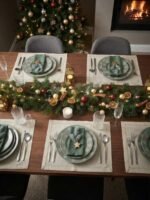 MINT SNOWFLAKE PLATE SET OF 6 BIG AND 6 SMALL - Image 2