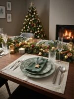 MINT SNOWFLAKE PLATE SET OF 6 BIG AND 6 SMALL