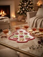 TREE CANDY PLATE  27X22.5X2.5 CM