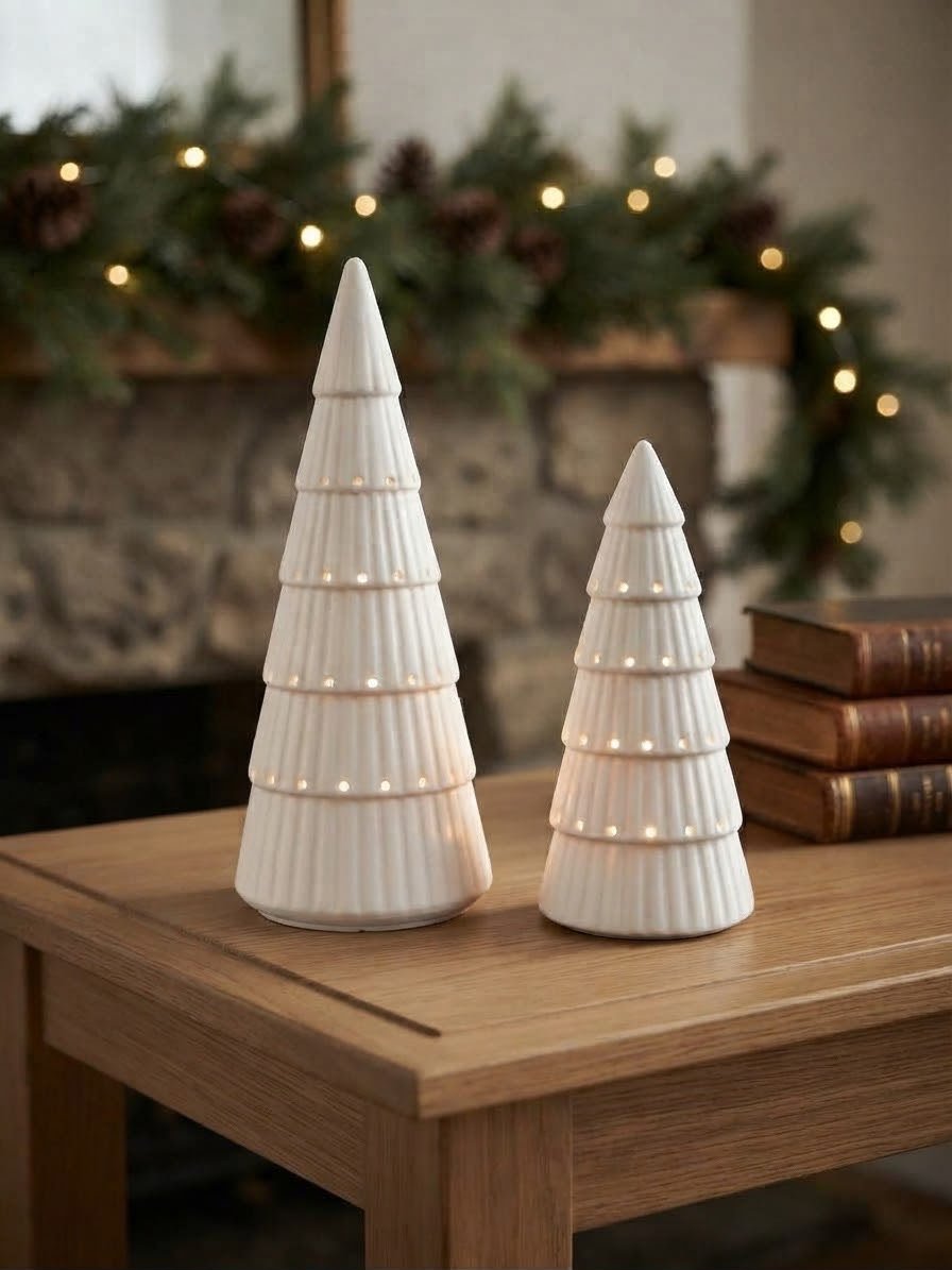 WhatsApp Image 2026-10-18 at 9.15.20 PM (5) WHITE TREE WITH LIGHT SET OF 2 9X25 CM & 8X17 CM - Image 1